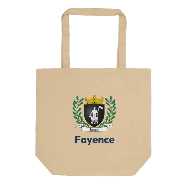 Tote bag coton bio — blason de Fayence