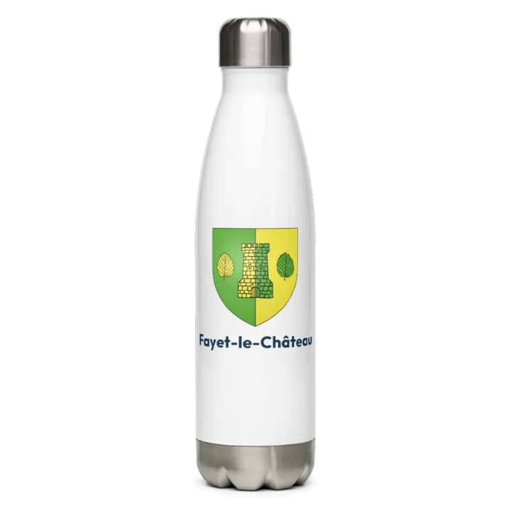 Gourde inox blason de Fayet-le-Château