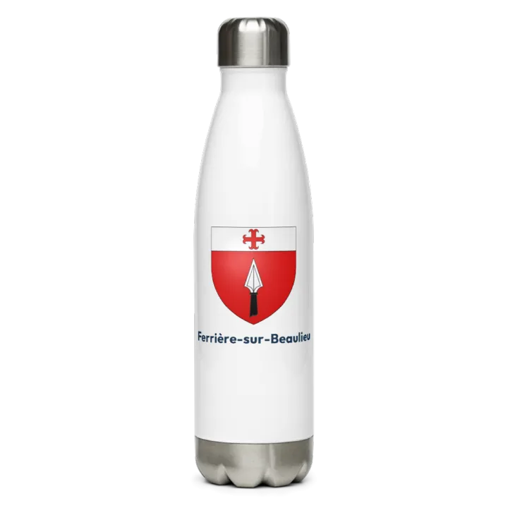 Gourde inox — blason de Ferrière-sur-Beaulieu