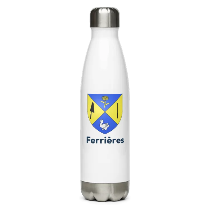 Gourde inox — blason de Ferrières