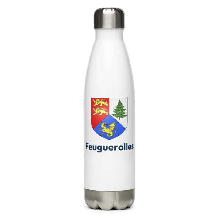 Gourde inox blason de Feuguerolles