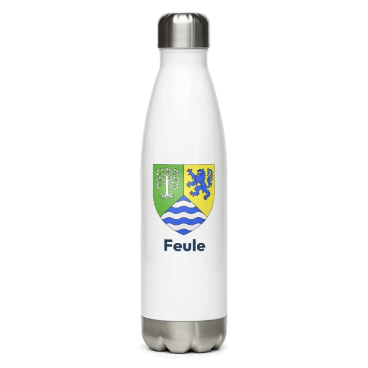 Gourde inox — blason de Feule