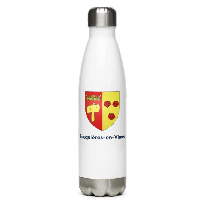 Gourde inox blason de Feuquières-en-Vimeu