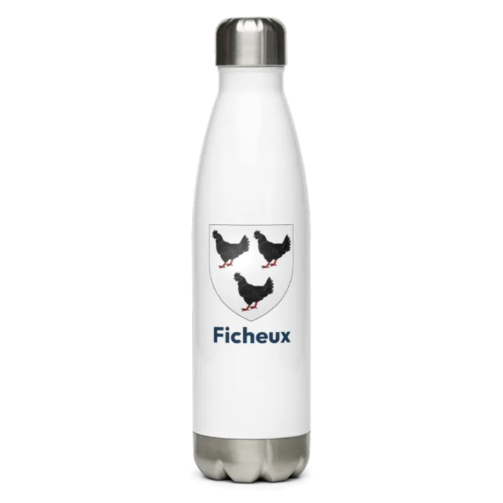Gourde inox blason de Ficheux