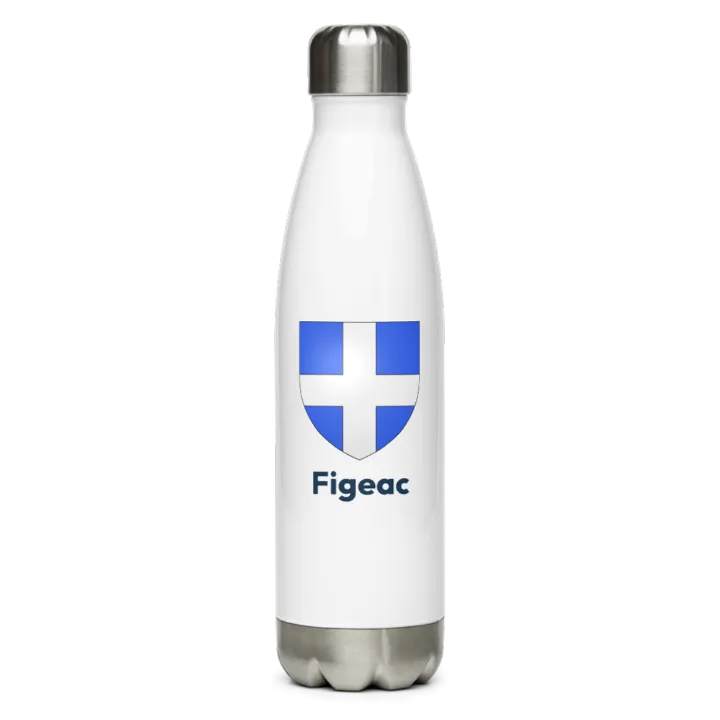 Gourde inox blason de Figeac