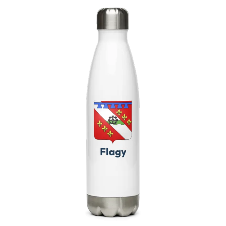 Gourde inox blason de Flagy