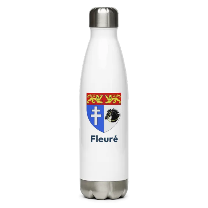 Gourde inox blason de Fleuré