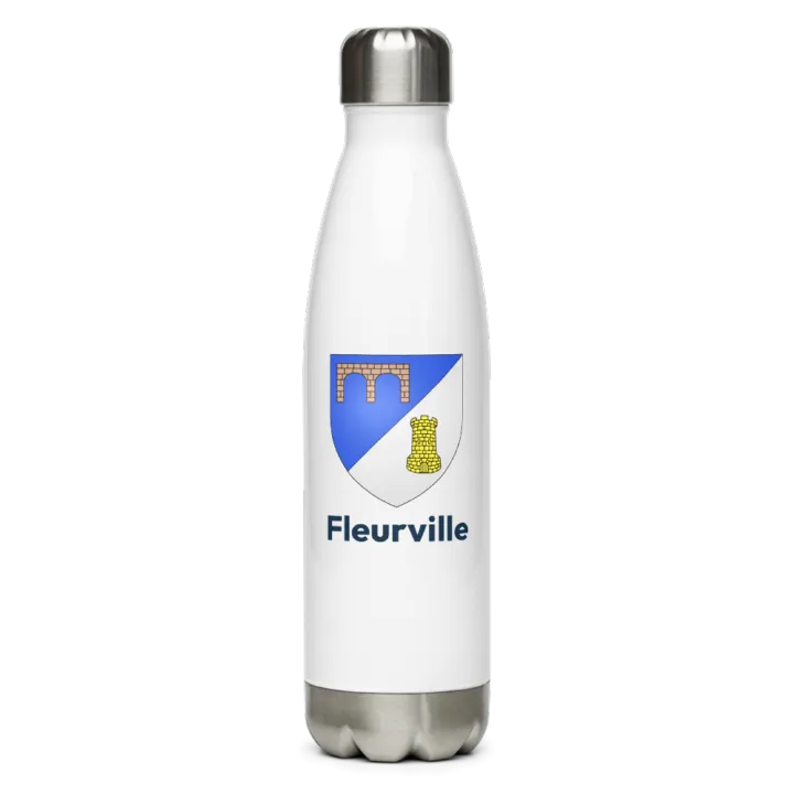 Gourde inox blason de Fleurville