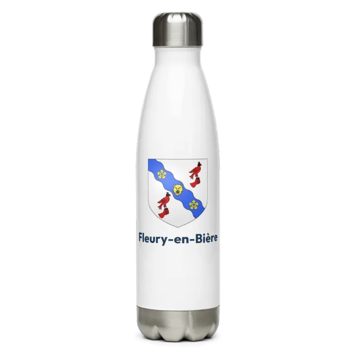 Gourde inox blason de Fleury-en-Bière