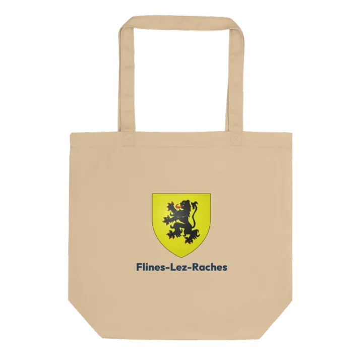 Tote bag coton bio — blason de Flines-lez-Raches