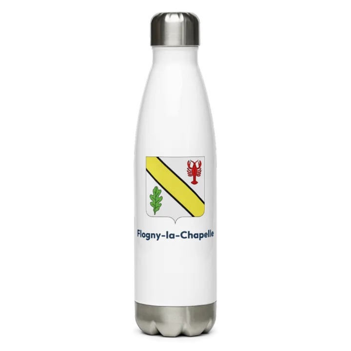 Gourde inox — blason de Flogny-la-Chapelle