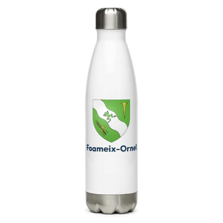 Gourde inox — blason de Foameix-Ornel