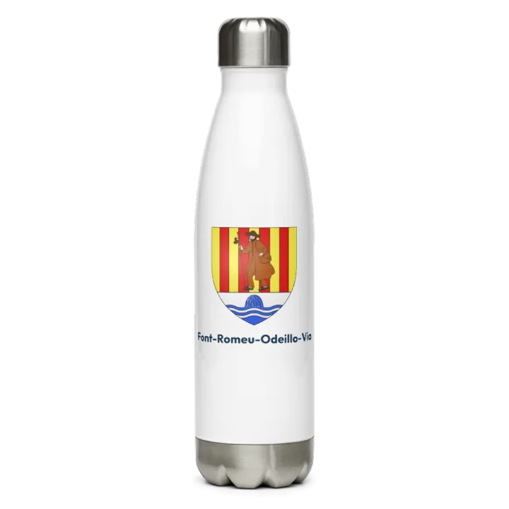 Gourde inox blason de Font-Romeu-Odeillo-Via
