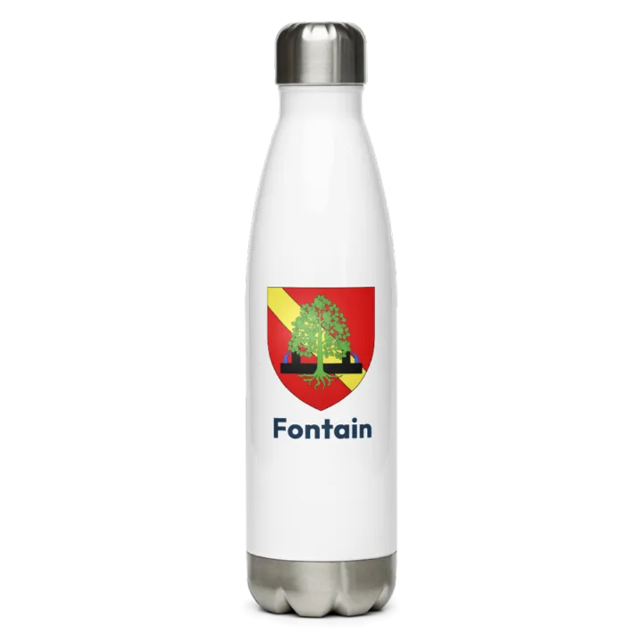 Gourde inox blason de Fontain