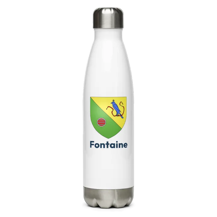 Gourde inox blason de Fontaine