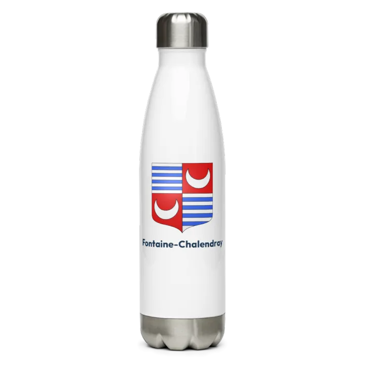 Gourde inox — blason de Fontaine-Chalendray