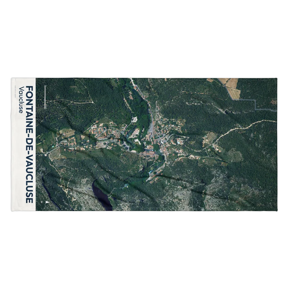 Serviette cartographique — carte de Fontaine-de-Vaucluse