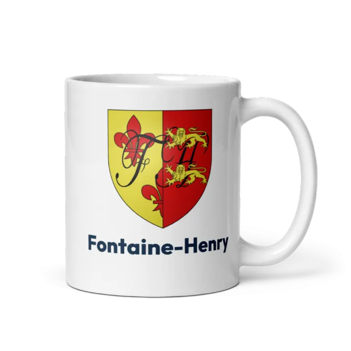 Mug blason de Fontaine-Henry