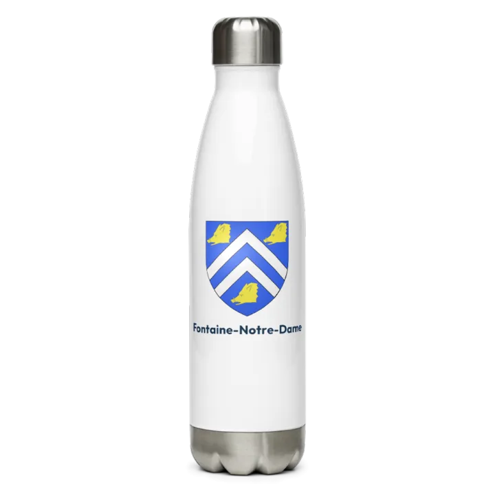 Gourde inox blason de Fontaine-Notre-Dame