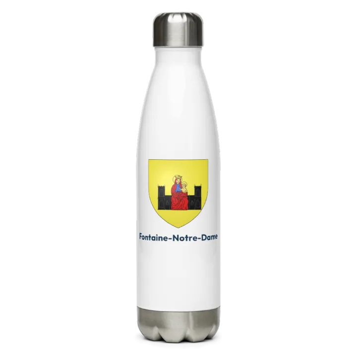 Gourde inox blason de Fontaine-Notre-Dame