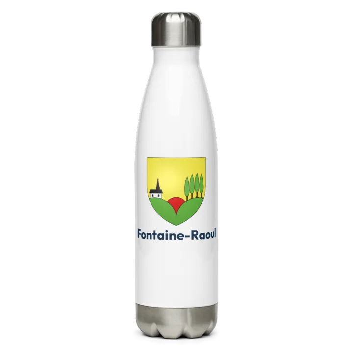 Gourde inox blason de Fontaine-Raoul