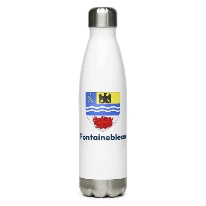 Gourde inox — blason de Fontainebleau