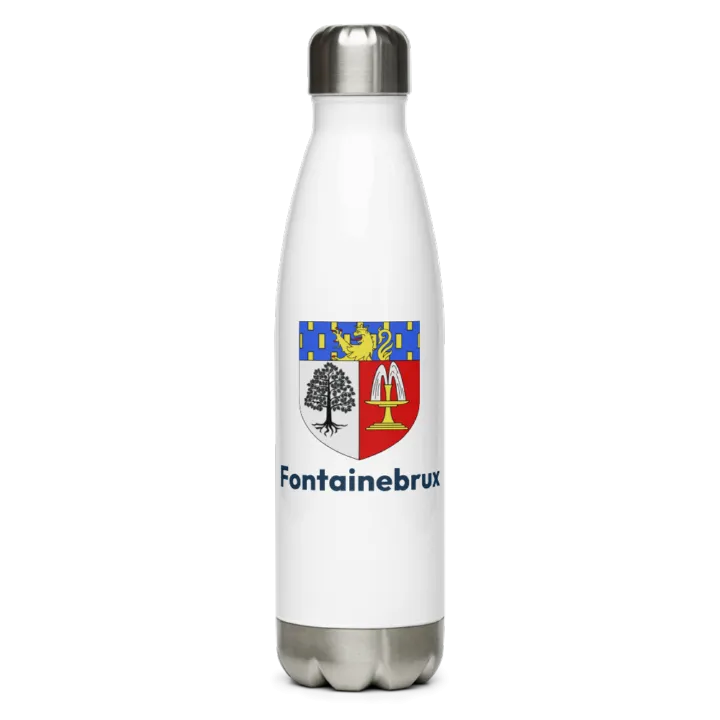 Gourde inox blason de Fontainebrux