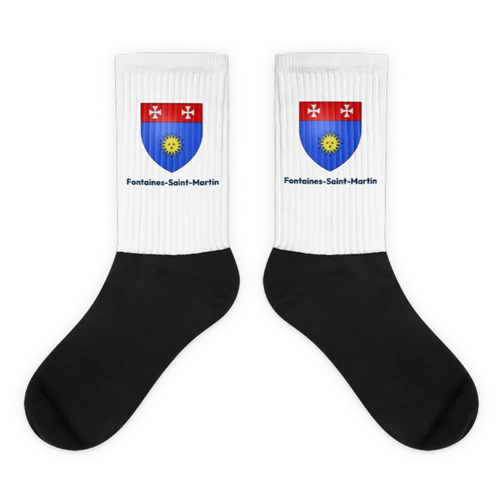 Chaussettes — blason de Fontaines-Saint-Martin
