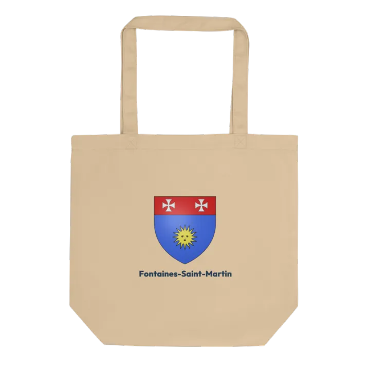 Tote bag coton bio — blason de Fontaines-Saint-Martin