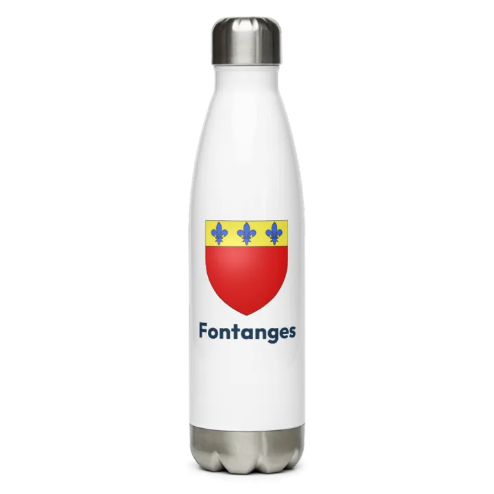 Gourde inox — blason de Fontanges