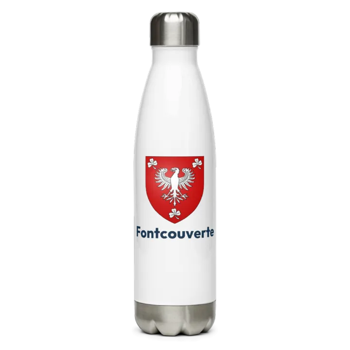 Gourde inox blason de Fontcouverte