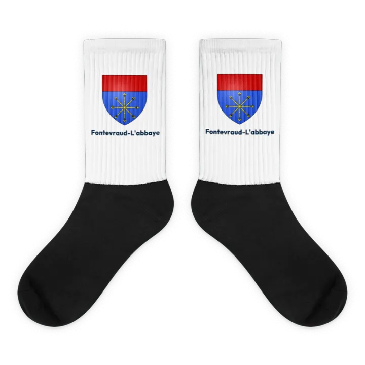 Chaussettes — blason de Fontevraud-l'Abbaye