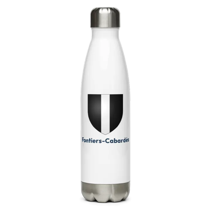 Gourde inox — blason de Fontiers-Cabardès