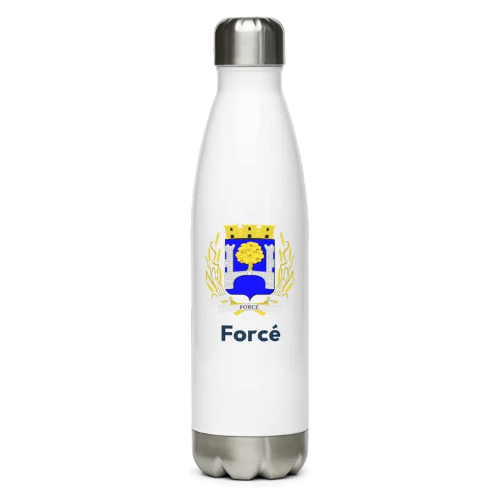 Gourde inox — blason de Forcé