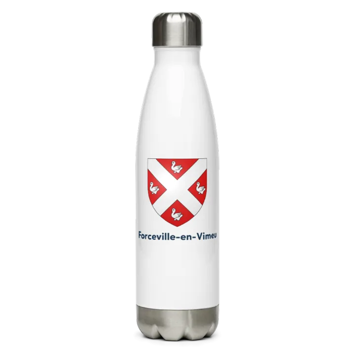 Gourde inox — blason de Forceville-en-Vimeu