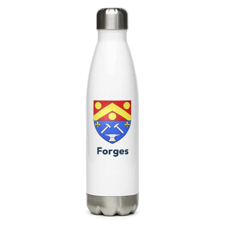 Gourde inox — blason de Forges