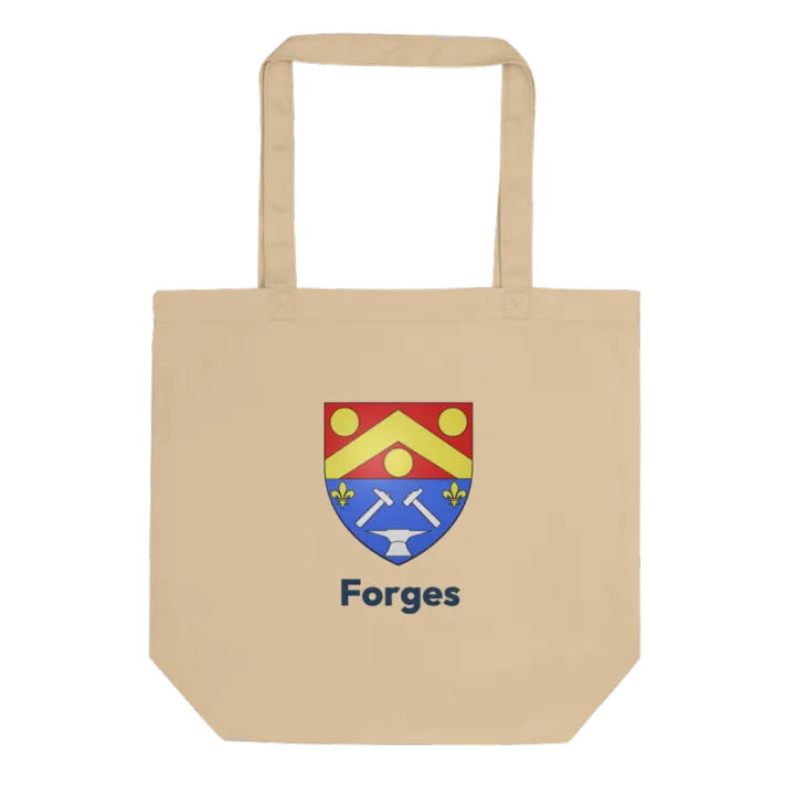 Tote bag coton bio — blason de Forges