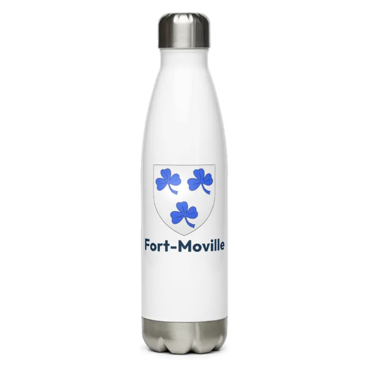 Gourde inox — blason de Fort-Moville