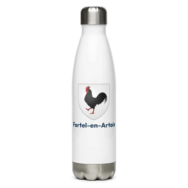 Gourde inox — blason de Fortel-en-Artois