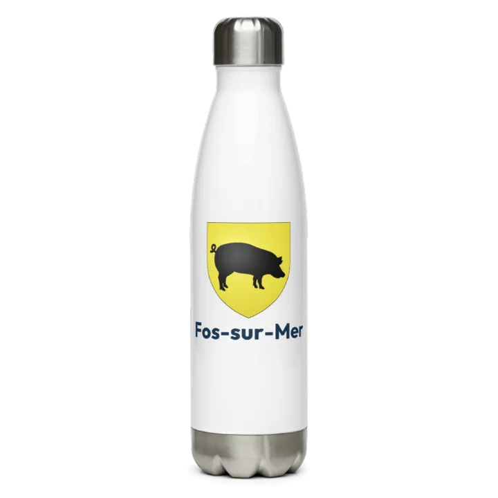 Gourde inox blason de Fos-sur-Mer