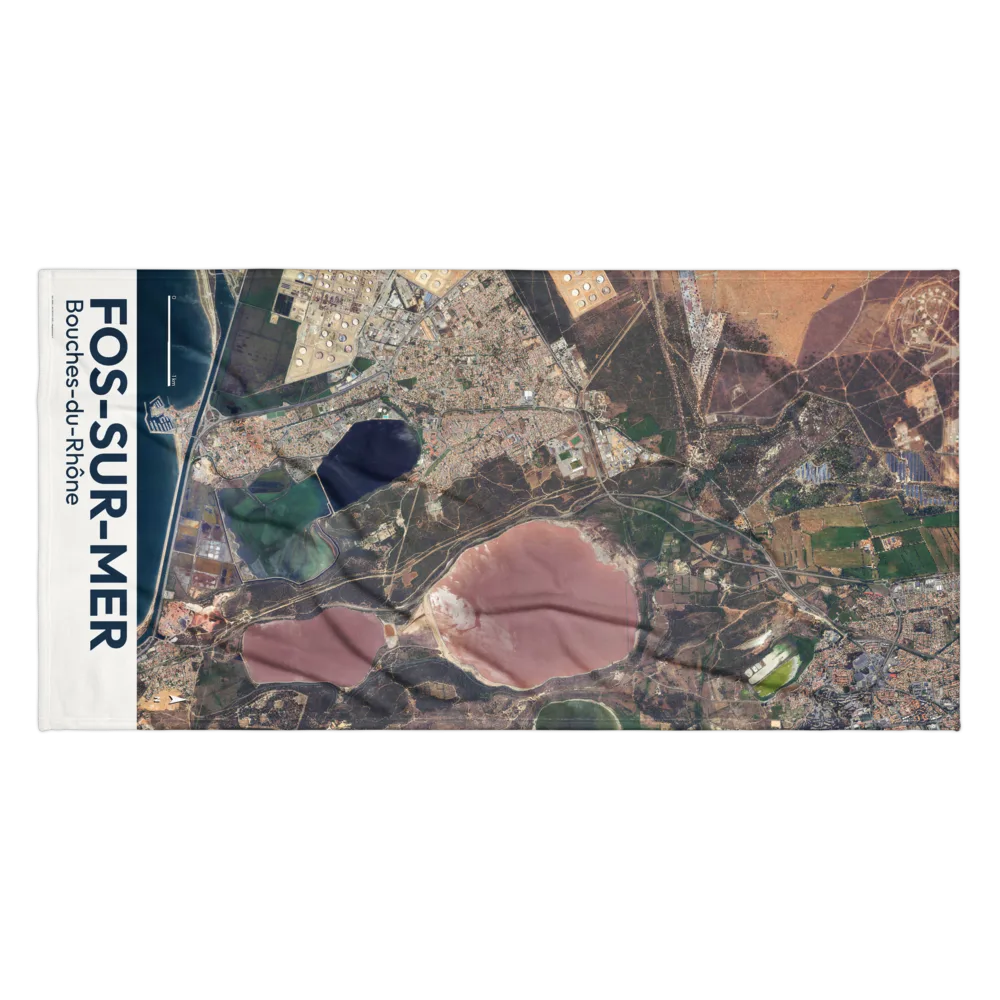 Serviette cartographique — carte de Fos-sur-Mer