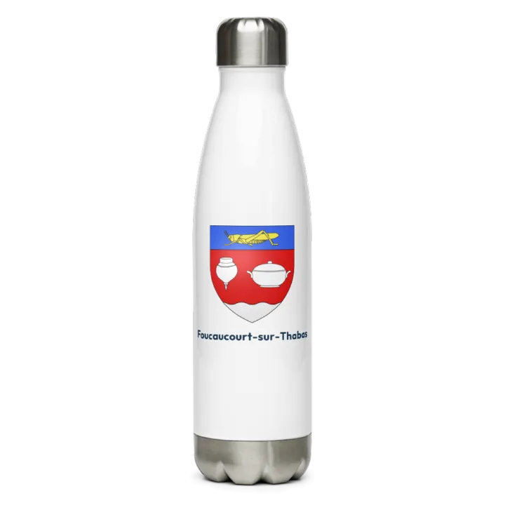 Gourde inox blason de Foucaucourt-sur-Thabas