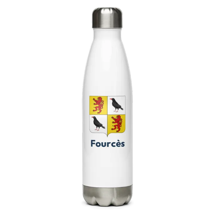 Gourde inox blason de Fourcès