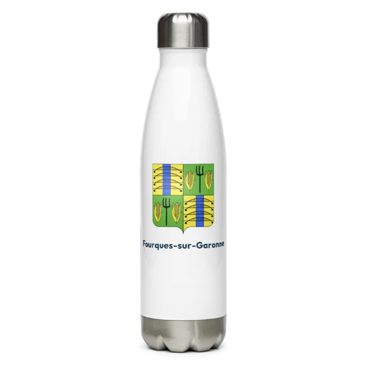 Gourde inox blason de Fourques-sur-Garonne
