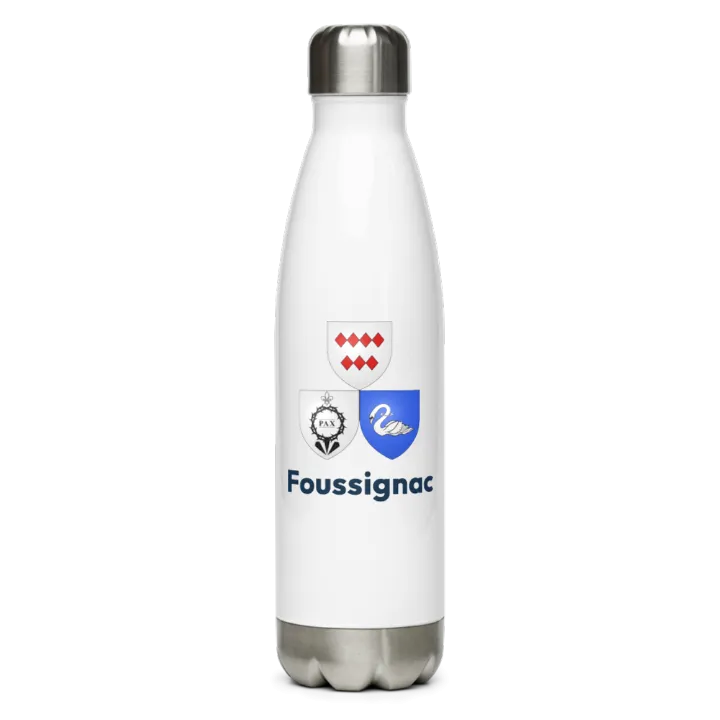 Gourde inox blason de Foussignac