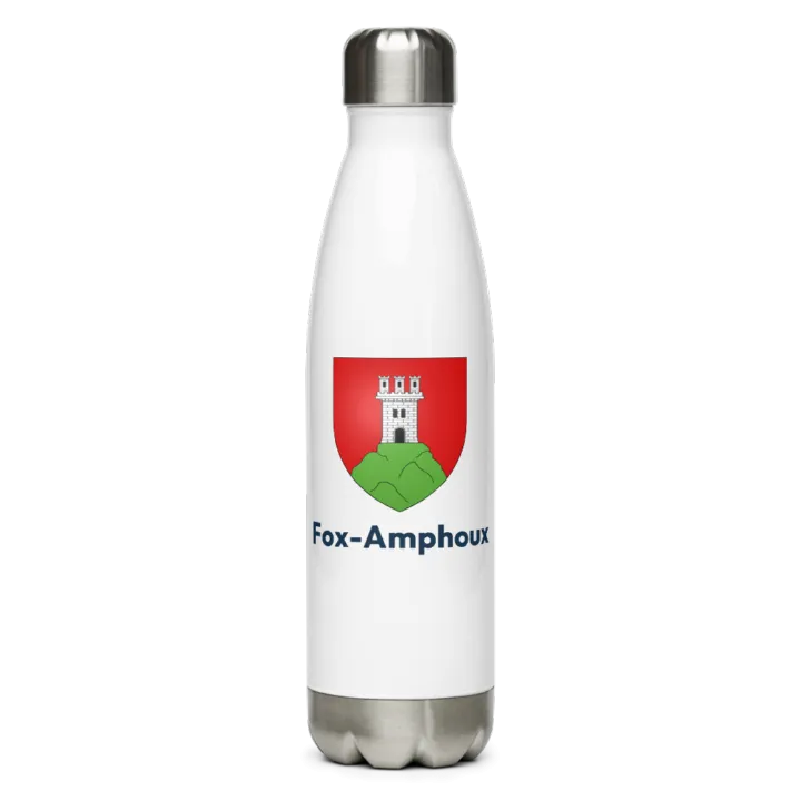 Gourde inox blason de Fox-Amphoux