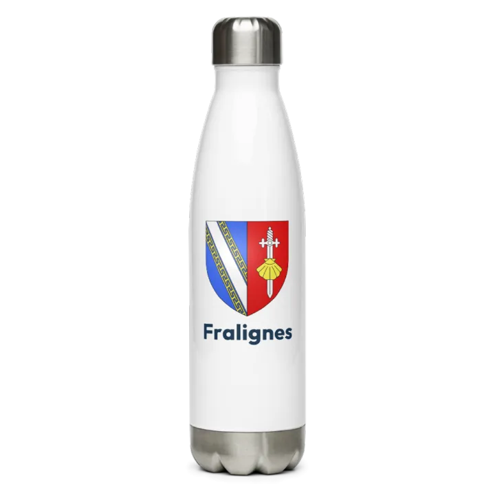 Gourde inox — blason de Fralignes