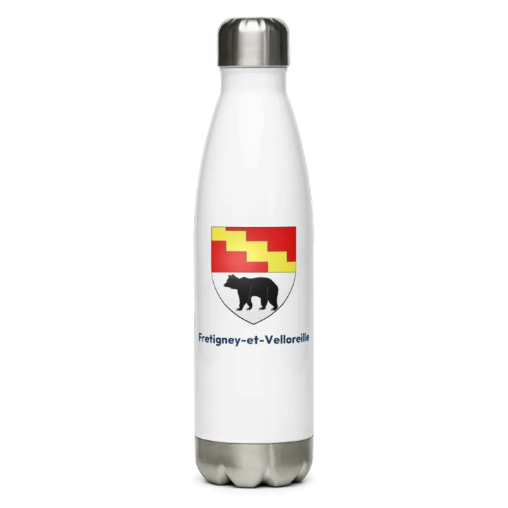 Gourde inox — blason de Fretigney-et-Velloreille