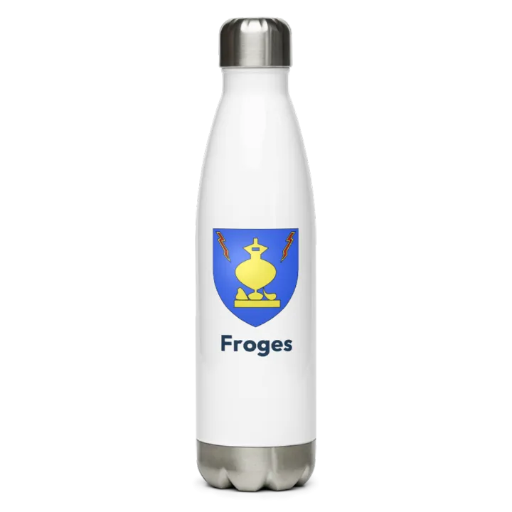 Gourde inox — blason de Froges