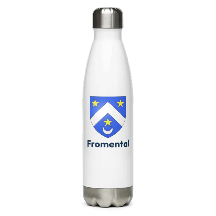 Gourde inox — blason de Fromental